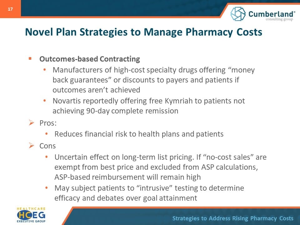 Rising pharmacy costs trends specialty pharmacy Management Strategies Distribution Reimbursement System Provider Administered, Outpatient Prescription Drugs 