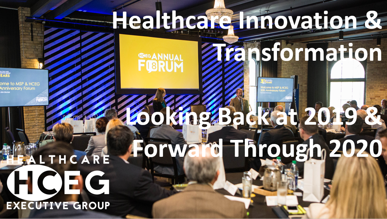 Healthcare Innovation & Transformation – Looking Back at 2019 & Forward Through 2020